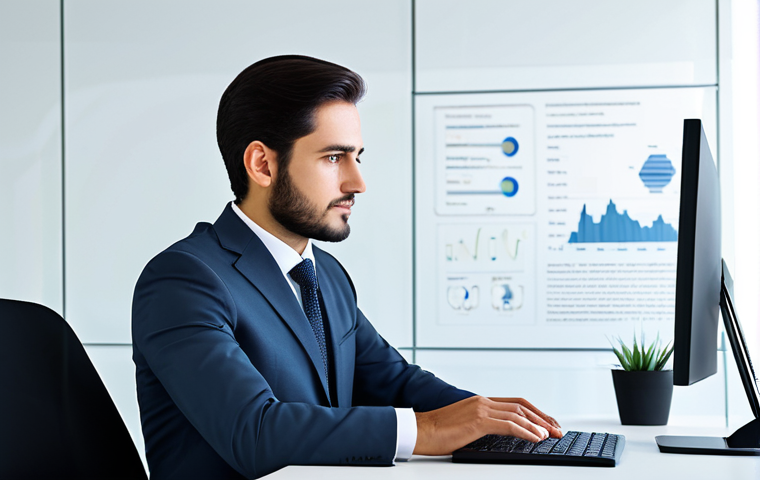 A professional in a modest business suit, seated at a sleek, minimalist desk in a modern, well-lit office. Surrounding the individual, abstract, translucent layers of complex data and illegible digital jargon visually swirl, gradually resolving into a single, bright, simplified graphic that the person is focused on, symbolizing profound understanding. The office environment is clean and professional. fully clothed, appropriate attire, modest clothing, safe for work, appropriate content, professional photography, perfect anatomy, correct proportions, natural pose, well-formed hands, proper finger count, natural body proportions, high resolution, clean aesthetic.